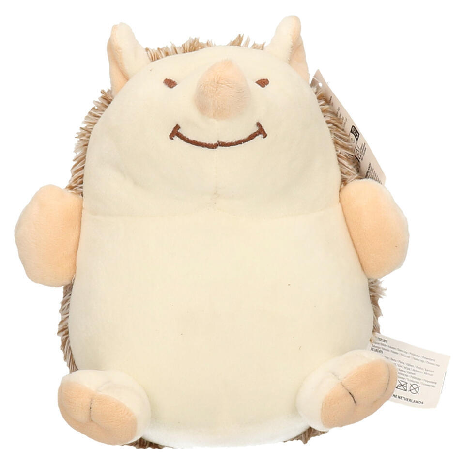 Merkloos Deurstopper - Egel - Beige - 20 Cm