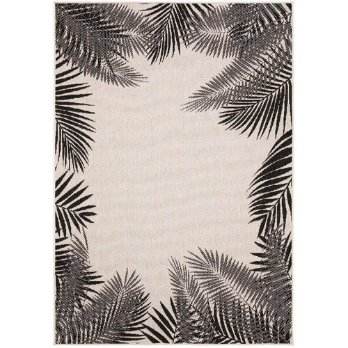  Buiten Vloerkleed Leaf - Zwart - Dubbelzijdig - EVA Interior - 280 X 380