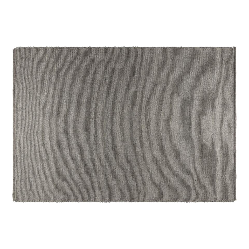  Interieur05 Wollen Vloerkleed Donkergrijs Vik - 200 X 290 Cm