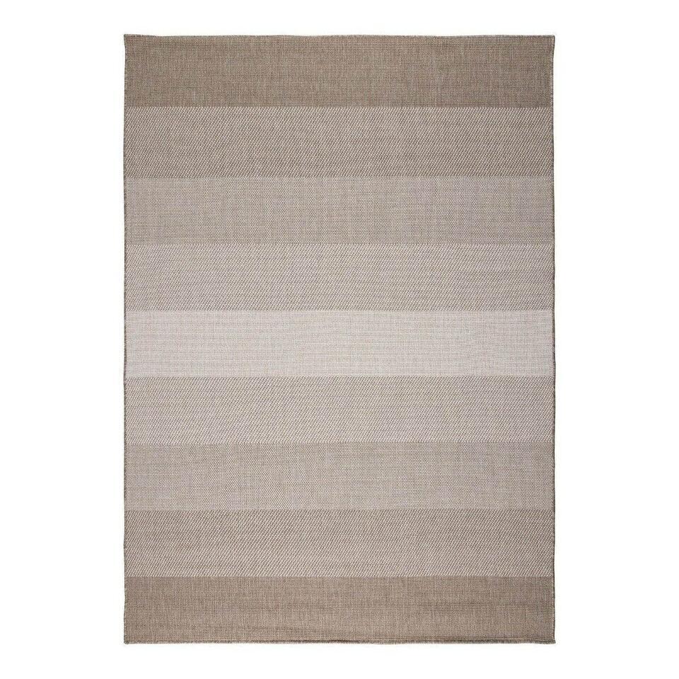  Rond Buitenkleed Boa - Bruin/Grijs - Dubbelzijdig - EVA Interior - 200 Ø - (L)