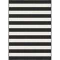  Interieur05 Buitenkleed Stripes Zwart/wit Dubbelzijdig - 230 X 160 Cm