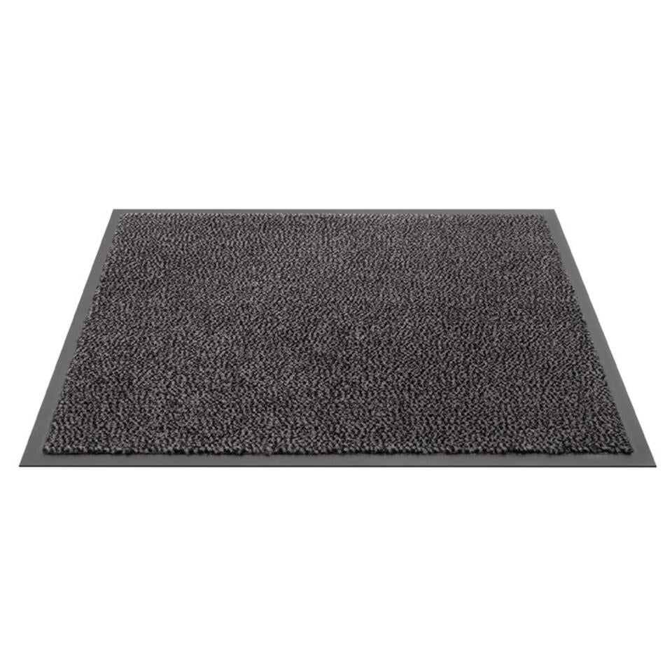 HAMAT Schoonloopmat Antraciet - Mars - 90 X 120 Cm