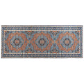  Beliani Loper - MIDALAM Blauw Polyester 80x200 Cm