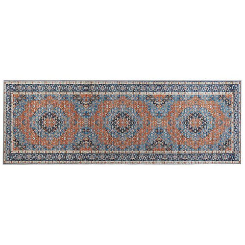  Beliani Loper - MIDALAM Blauw Polyester 70x200 Cm