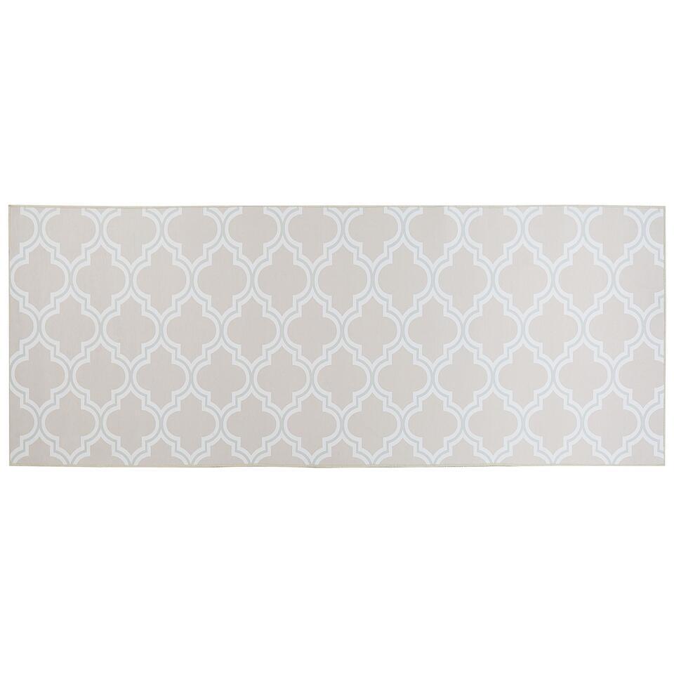  Beliani Loper - KADAYAL Beige Polyester 80x200 Cm
