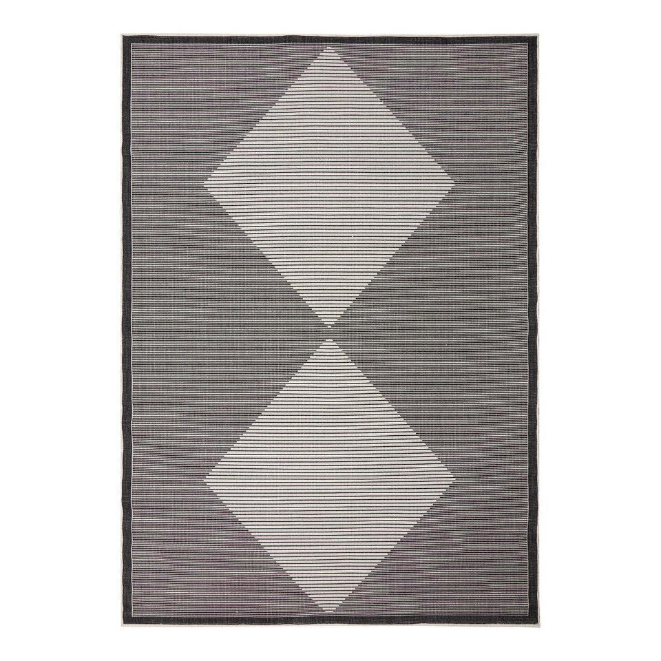  Buitenkleed Kite - Zwart/Wit - Dubbelzijdig - EVA Interior - 240 X 340