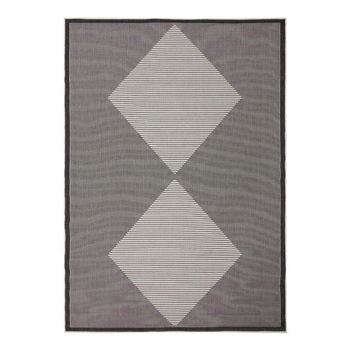  Buitenkleed Kite - Zwart/Wit - Dubbelzijdig - EVA Interior - 240 X 340