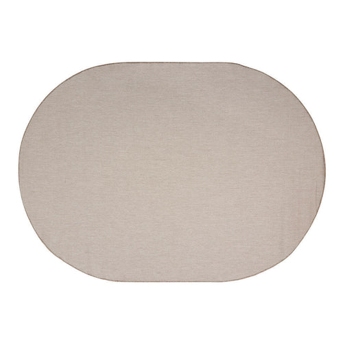 Buitenkleed Ovaal Mono - Naturel/Wit - Dubbelzijdig - EVA Interior - 190 X 290