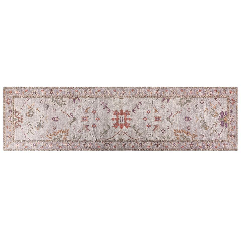  Beliani Loper - YANOBA Beige Katoen 80x300 Cm