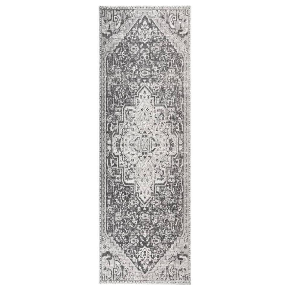 VidaXL Buitenkleed Platgeweven 80x250 Cm Lichtgrijs