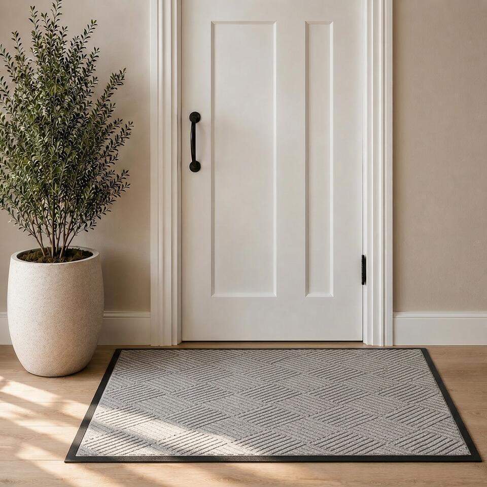  Schoonloopmat Brush Clean 90x150 Cm - Beige