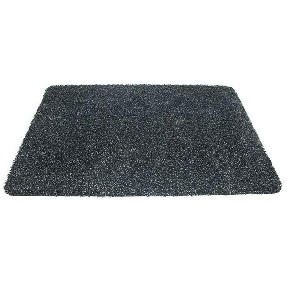 Merkloos Droogloopmat - Antislip - Antraciet - 40 X 60 Cm - Deurmat