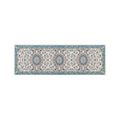  GORDES - Loper Tapijt - Beige/Blauw - 80 X 240 Cm - Polyester