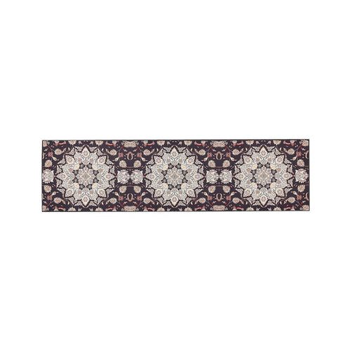  ARITAS - Loper Tapijt - Zwart/Beige - 80 X 300 Cm - Polyester