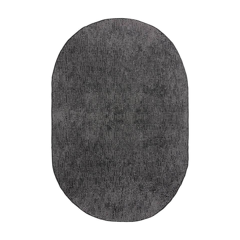  EVA Interior Ovaal Buitenkleed Dahl Zwart - 340 X 240 Cm