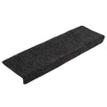  VidaXL - Tapijt Traptrede - Zwart - Polypropyleen - 5 Stuks
