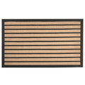  ZAGROS - Deurmat - Natuurlijk/Zwart - 40 X 60 Cm - Polyester