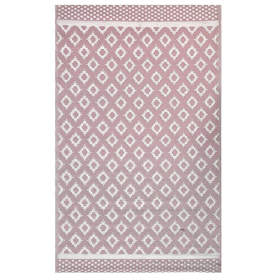  THANE - Outdoor Kleed - Roze - 120 X 180 Cm - Polypropyleen