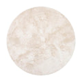  Interieur05 Rond Hoogpolig Vloerkleed Odelia Beige/wit - 240 X 240 Cm