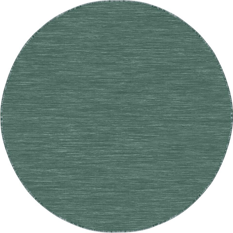  Interieur05 Rond Buitenkleed Groen Tone - 240 X 240 Cm
