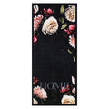  Deurmat Pink Roses Antraciet - 66x120 Cm