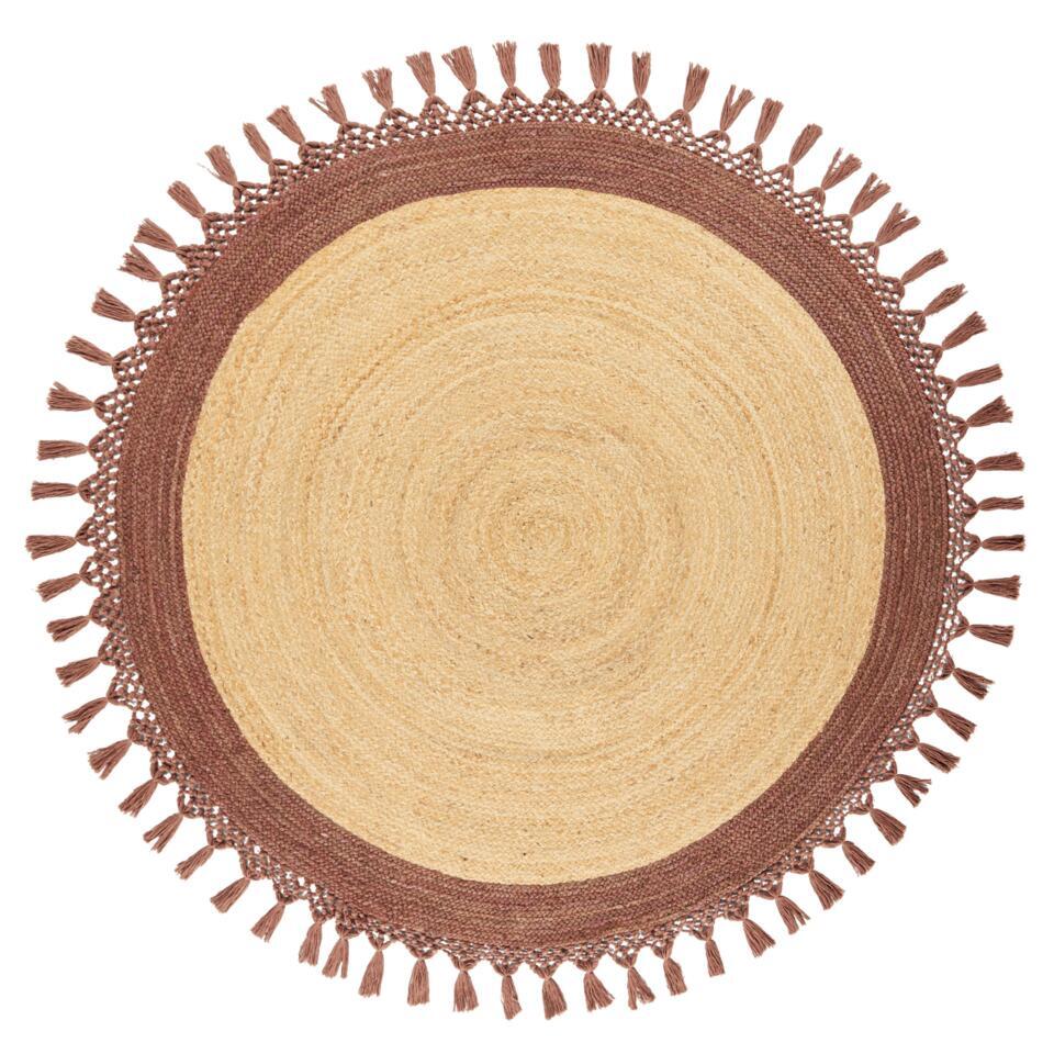  MARTS - Vloerkleed - Beige/Bruin - 140 Cm - Jute