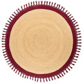  MARTS - Vloerkleed - Donkerrood - 200 Cm - Jute