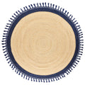  MARTS - Vloerkleed - Donkerblauw - 200 Cm - Jute