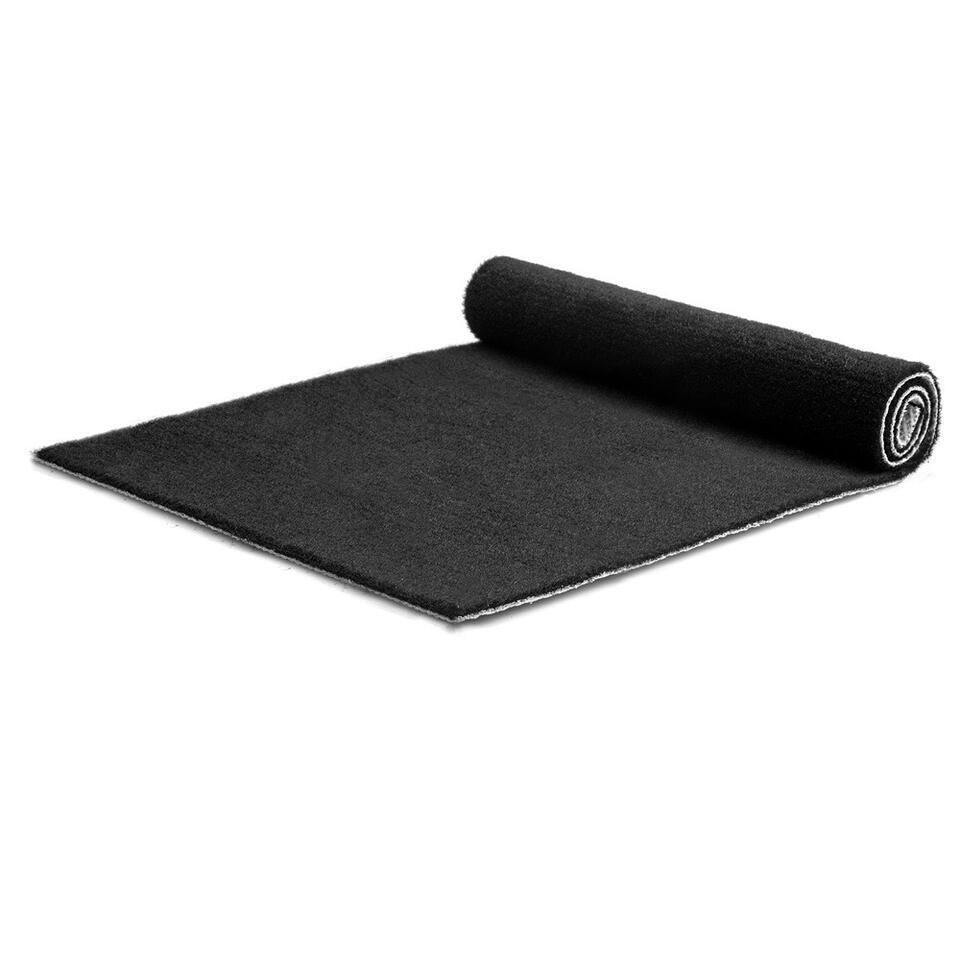  Tapijt Loper Dakar - Breedte 100 Cm - 5 Mm Dik - Zwart