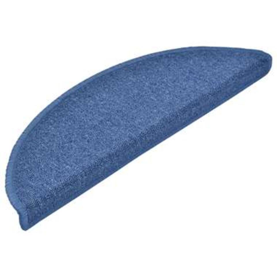  VidaXL - Trapmat - Blauw - Polypropyleen - 56 X 17 X 3 Cm - 15 Stuks