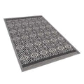  Beliani Outdoortapijt - BARMER Zwart Polypropyleen 120x180 Cm