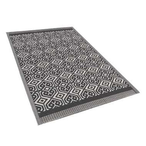  Beliani Outdoortapijt - BARMER Zwart Polypropyleen 120x180 Cm