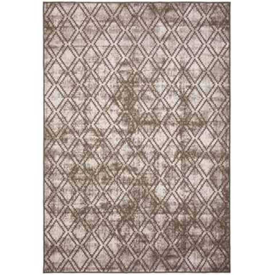  Eva Interior Buiten Vloerkleed Frost - Bruin/Wit - 280x380 Cm