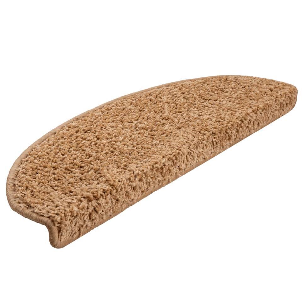  VidaXL Trapmatten 15 St 65x21x4 Cm Beige