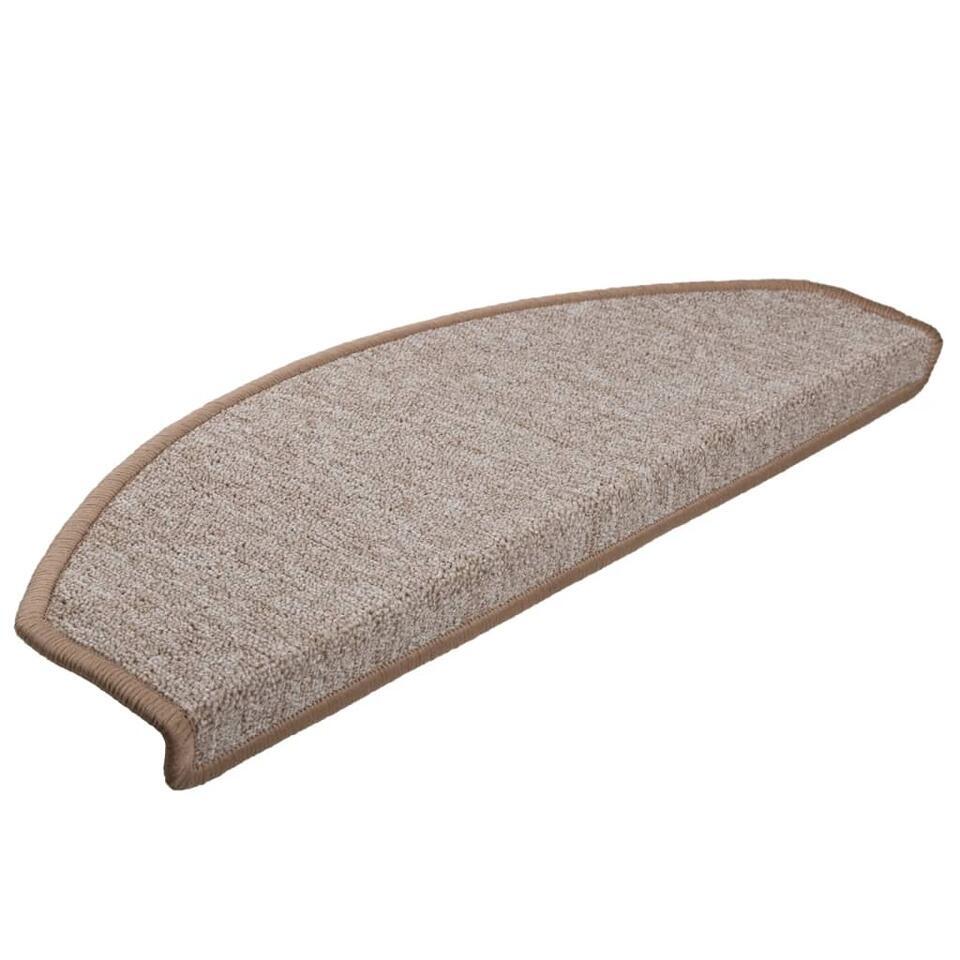  VidaXL - Trapmat - Bruin - Polypropyleen - 65 X 24 X 4 Cm - 15 Stuks