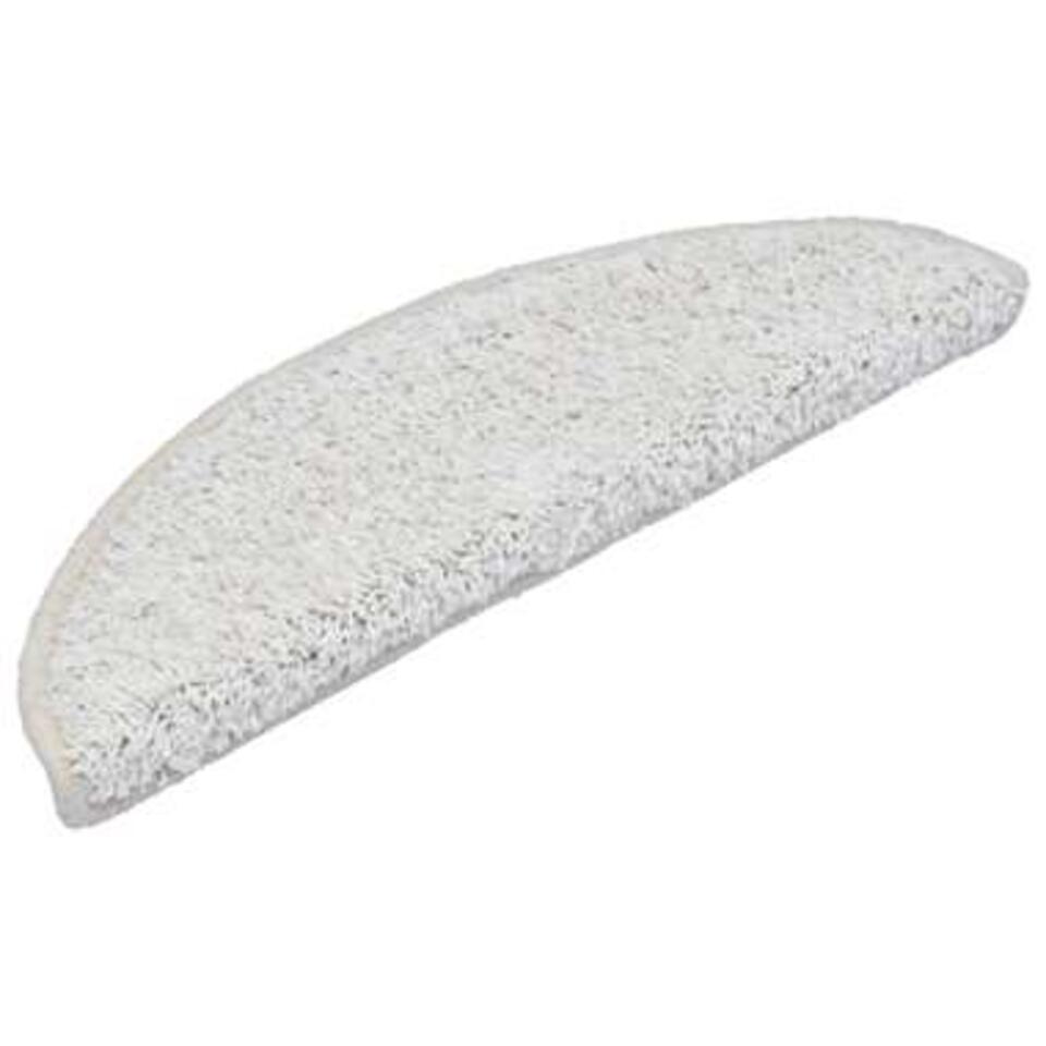  VidaXL Trapmatten 15 St 56x17x3 Cm Wit