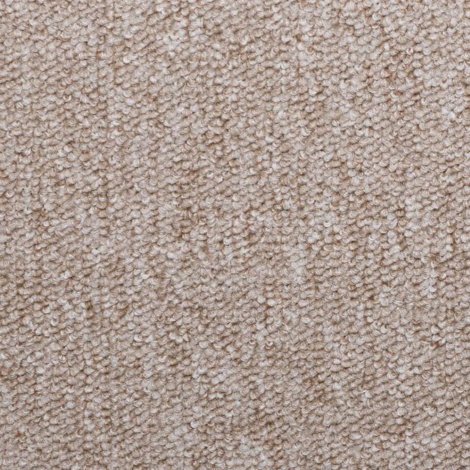  VidaXL - Tapijt Traptrede - Taupe - Polypropyleen - 65 X 21 X 4 Cm - 15 Stuks