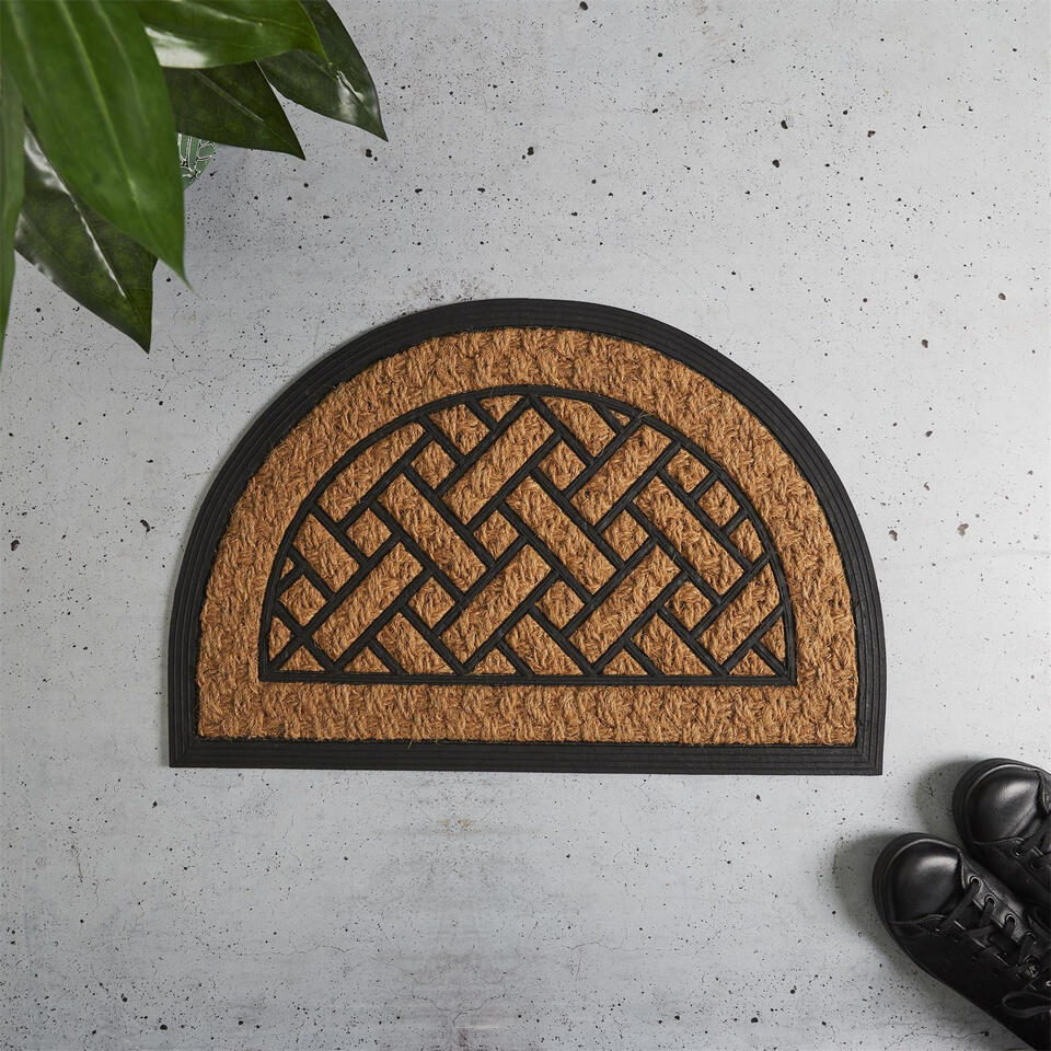  Home Deco Factory Deurmat Madrid - Half Rond - 40 X 60 Cm