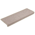  VidaXL - Tapijt Traptrede - Taupe - Polypropyleen - 65 X 21 X 4 Cm - 15 Stuks