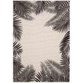  Eva Interior Buitenkleed - Leaf - Zwart - 160x230 Cm