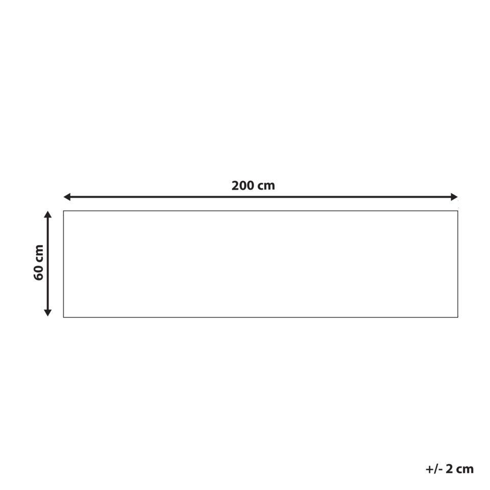  CIVRIL - Loper Tapijt - Meerkleurig - 60 X 200 Cm - Polyester