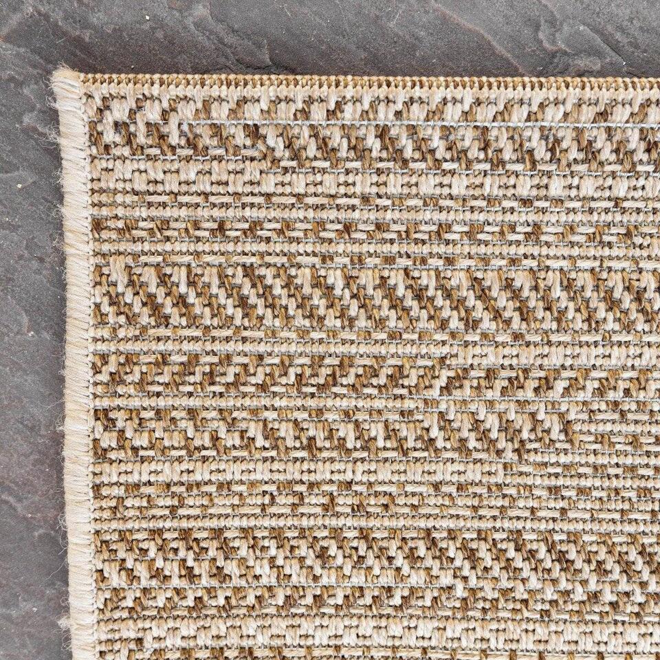  Interieur05 Buitenkleed Jute Outdoor Beige/bruin - 290 X 200 Cm