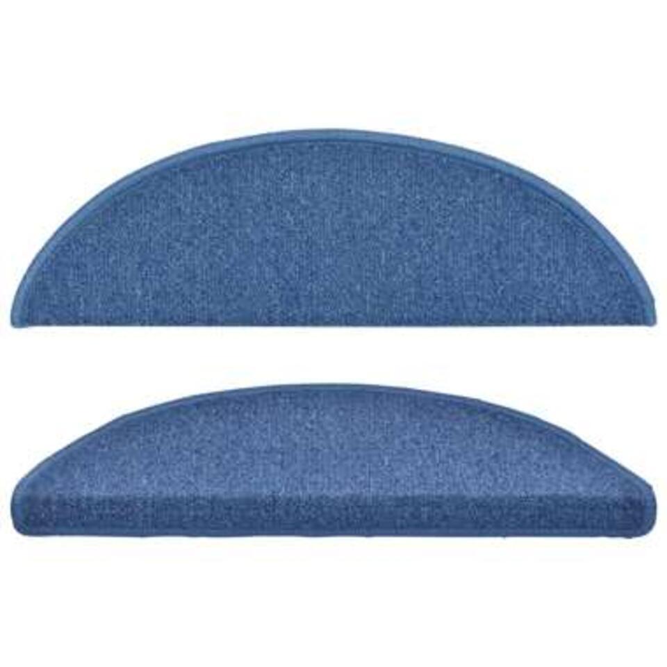  VidaXL - Trapmat - Blauw - Polypropyleen - 56 X 17 X 3 Cm - 15 Stuks