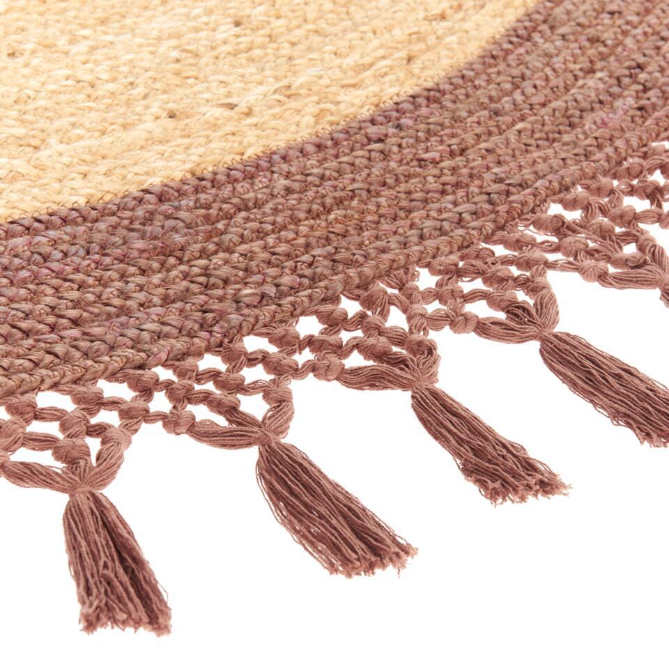  MARTS - Vloerkleed - Beige/Bruin - 140 Cm - Jute