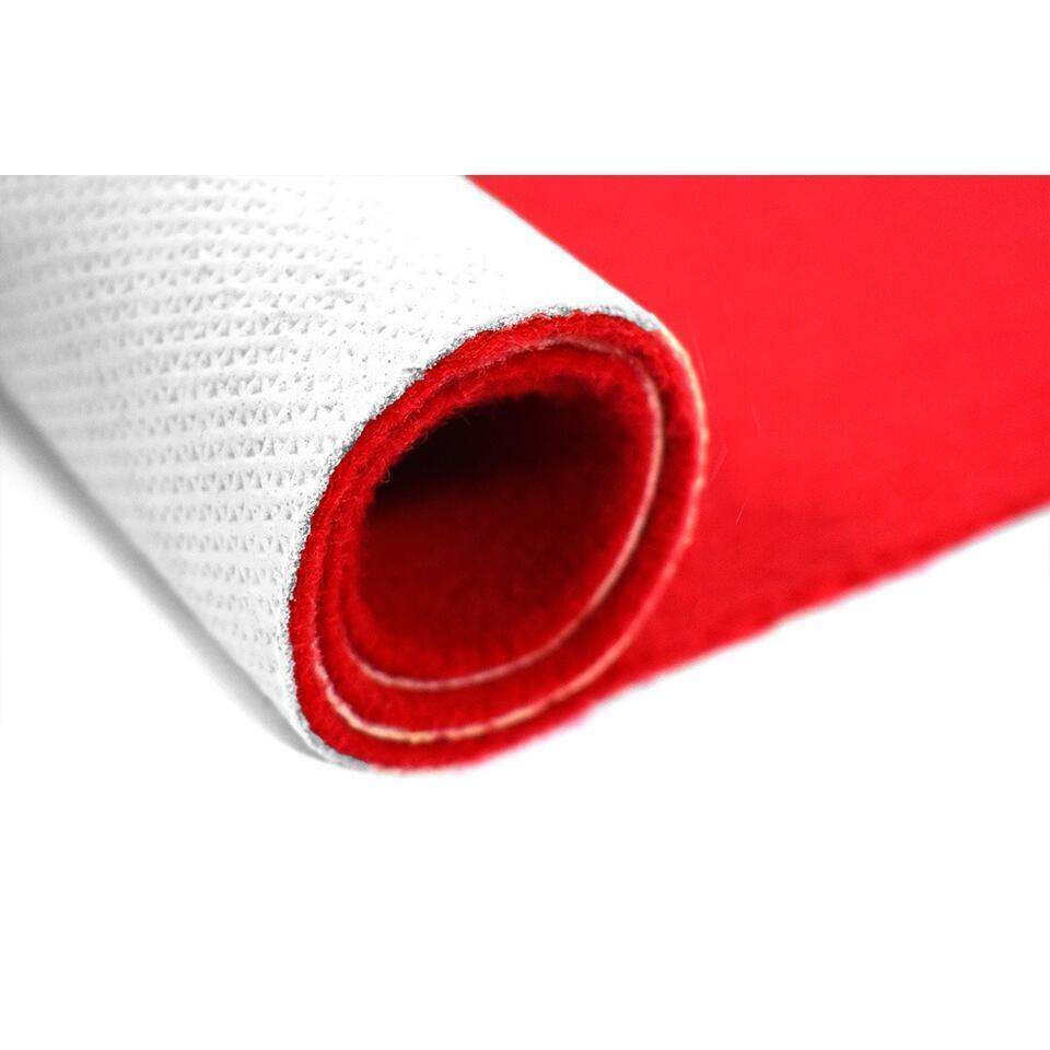  Tapijt Loper Dakar - Breedte 200 Cm - 5 Mm Dik - Rood