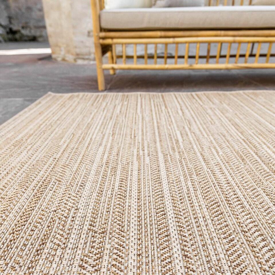  Interieur05 Buitenkleed Jute Outdoor Beige/bruin - 290 X 200 Cm