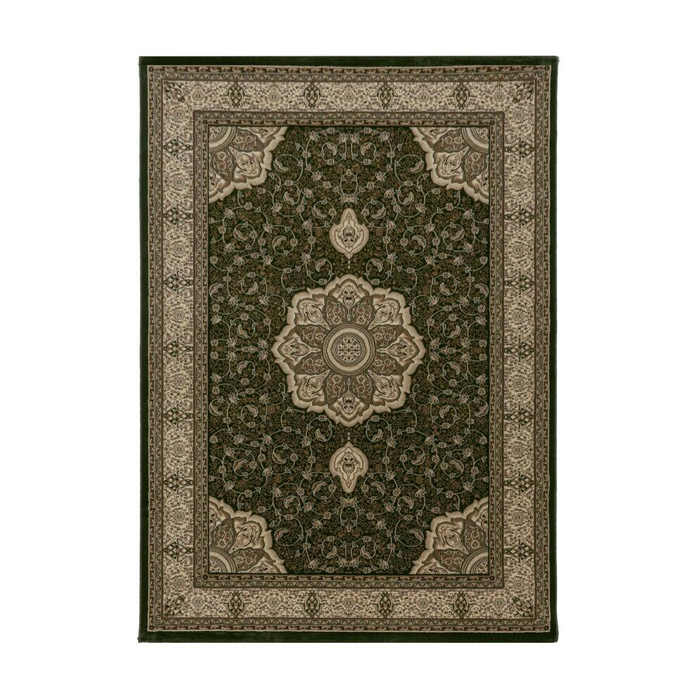  Isfahan Oosters Klassiek Laagpolig Vloerkleed Groen - 300x400 CM