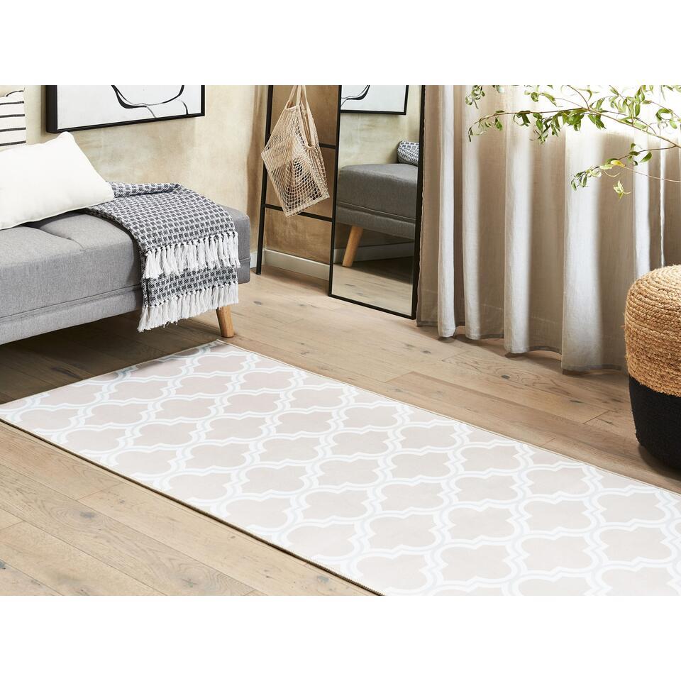  Beliani Loper - KADAYAL Beige Polyester 80x200 Cm
