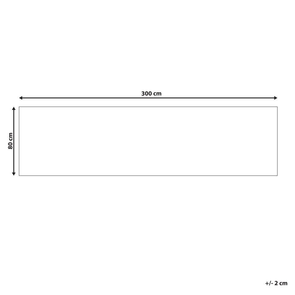  SINANKOY - Loper Tapijt - Zwart - 80 X 300 Cm - Jute