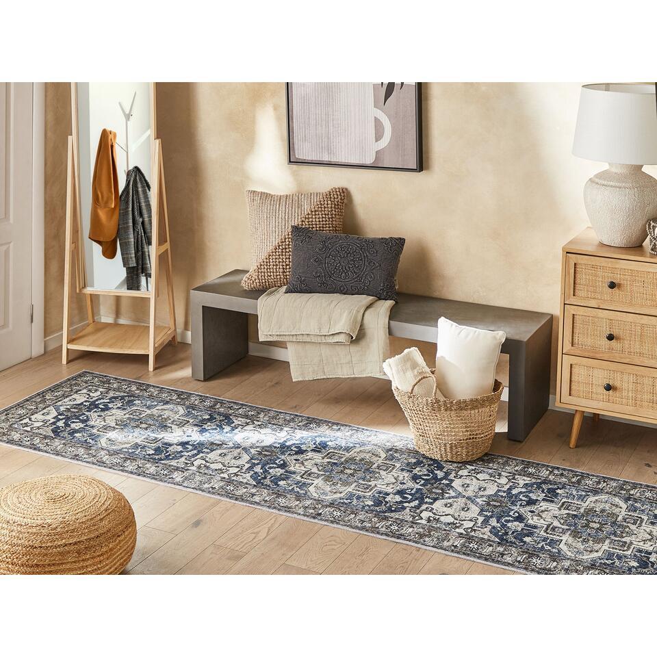  KOTTAR - Loper - Grijs - 80 X 240 Cm - Polyester